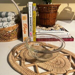 Vintage Pyrex Small Clear Glass Mixing Bowl